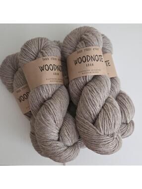 baa ram ewe Woodnote Aran Weight Yarn, Single Skein, BFL/Masham/Merino, Mouse